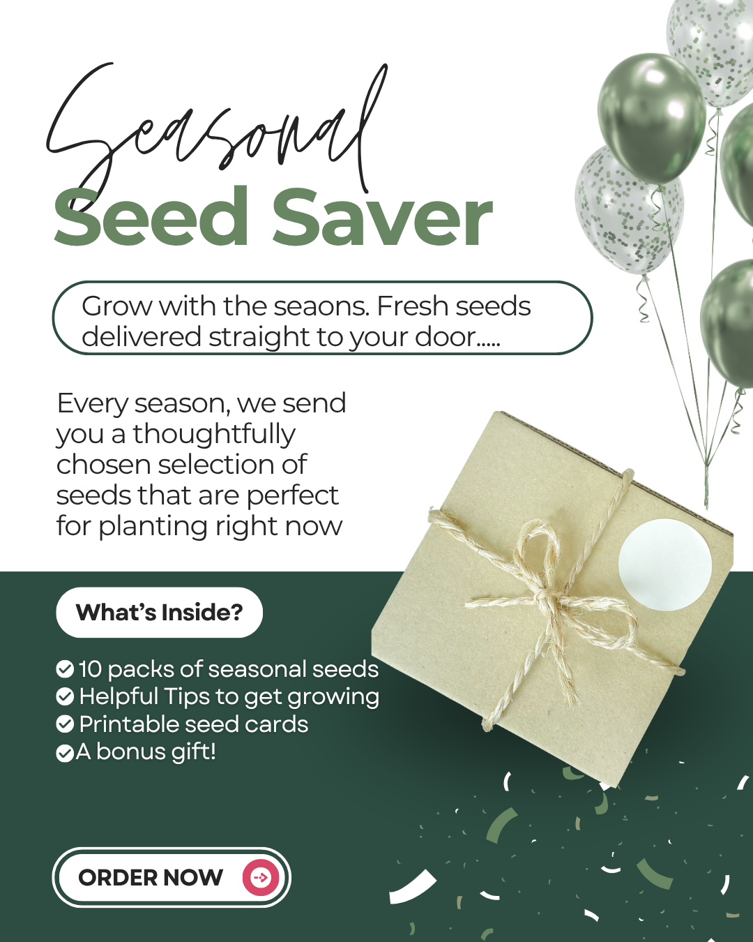 Seasonal SEED Saver Subscription Box